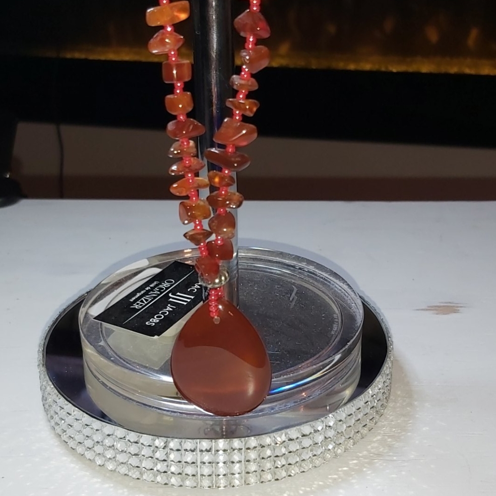 11 inch gemstone necklace.